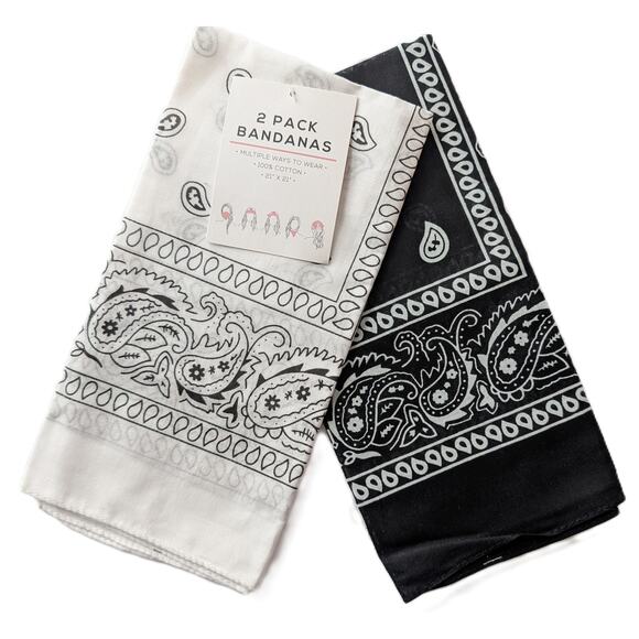 Capelli Paisley Print Cotton Bandana Set - Picture 7 of 7